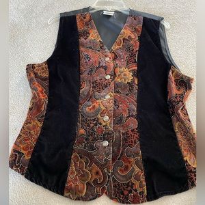 Jaclyn Smith Classics velvet vest